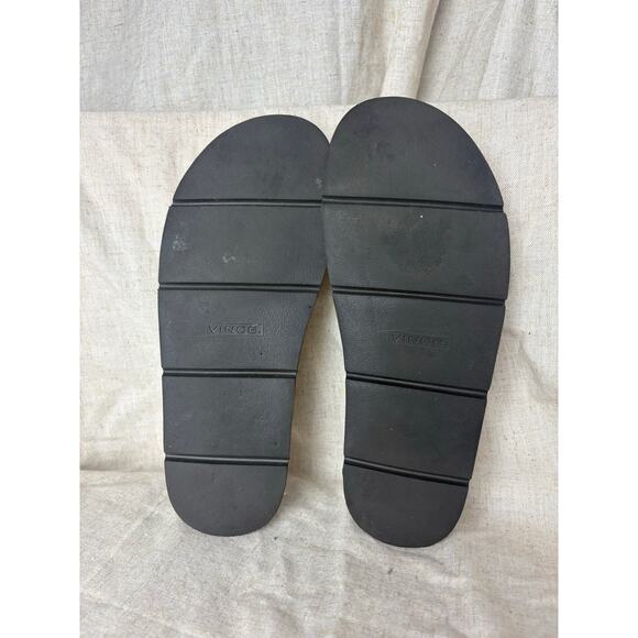 Vince Olina Black Slide Leather Sandals Size 10 EU 40 - Picture 9 of 10